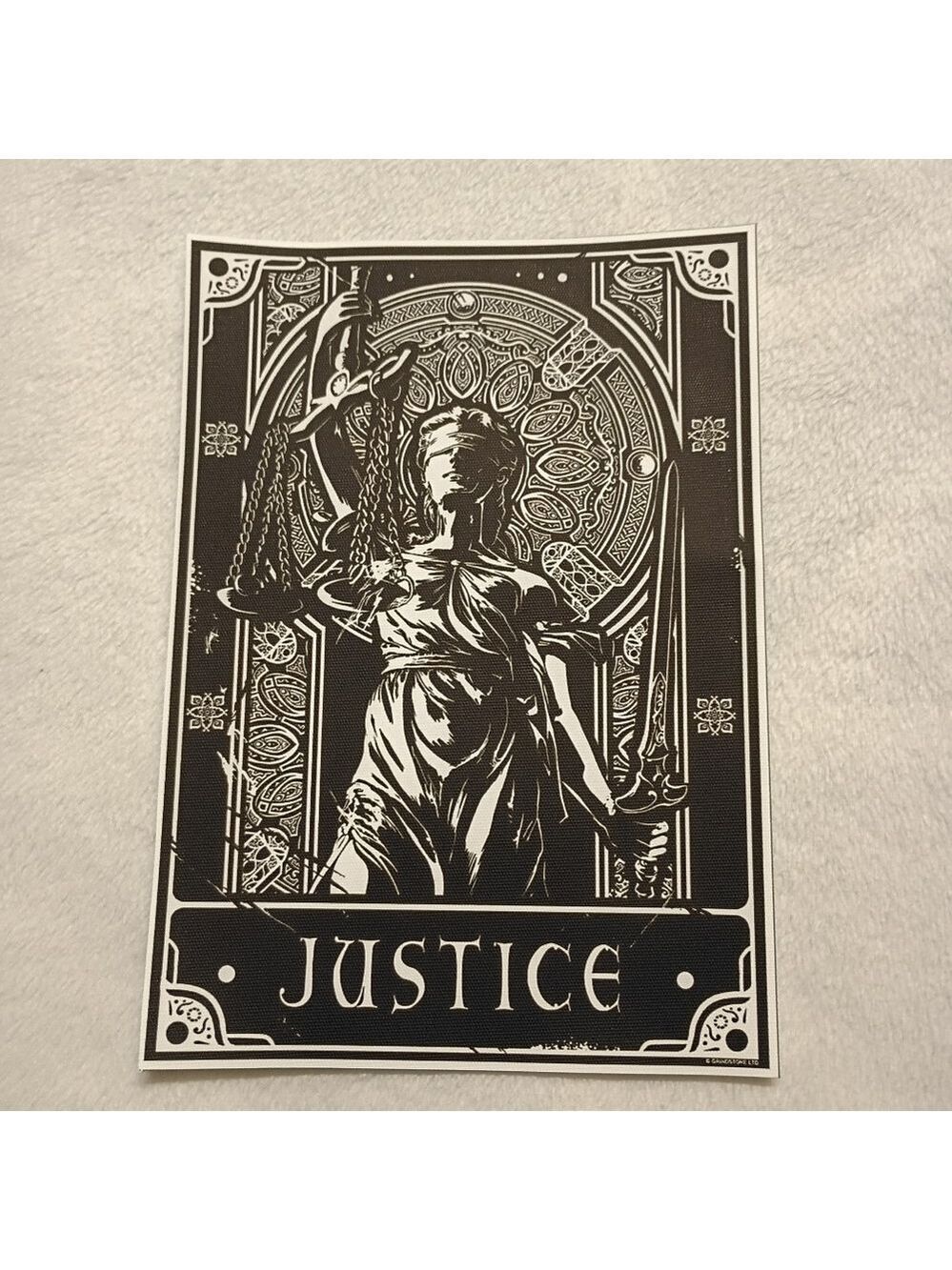 2/$10 Justice Tarot Card Canvas Art Print